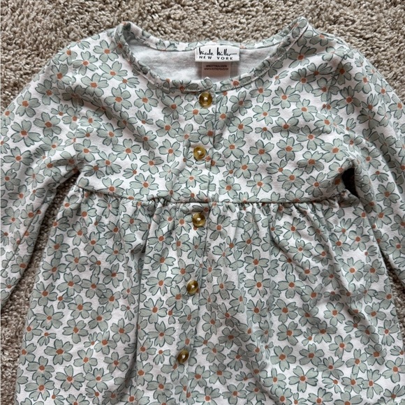 Nicole Miller Floral Button-Up Top Blouse with Empire Waist - Size 3T - Picture 2 of 7